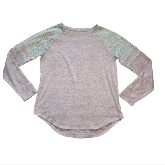 SO Sweaters - SO Raglan Sweater - Heathered Pink/Gray